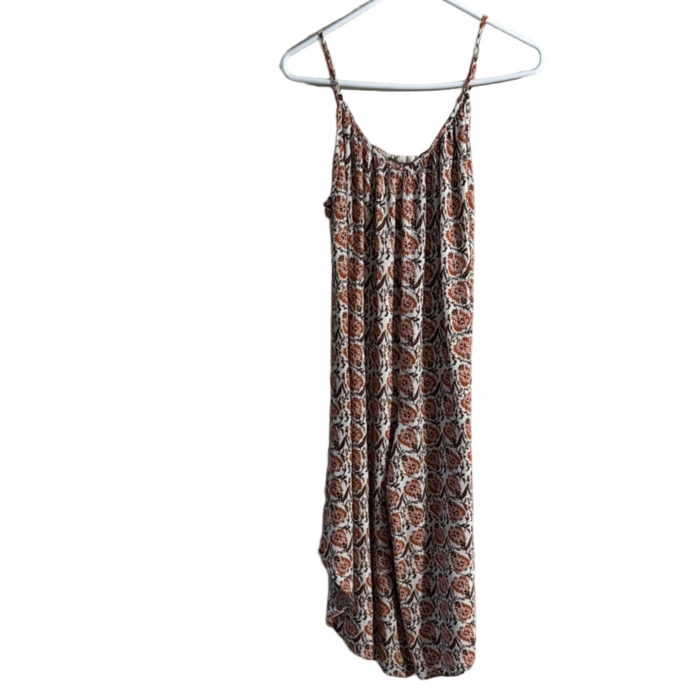 Audrey Floral Sundress in Orange and White